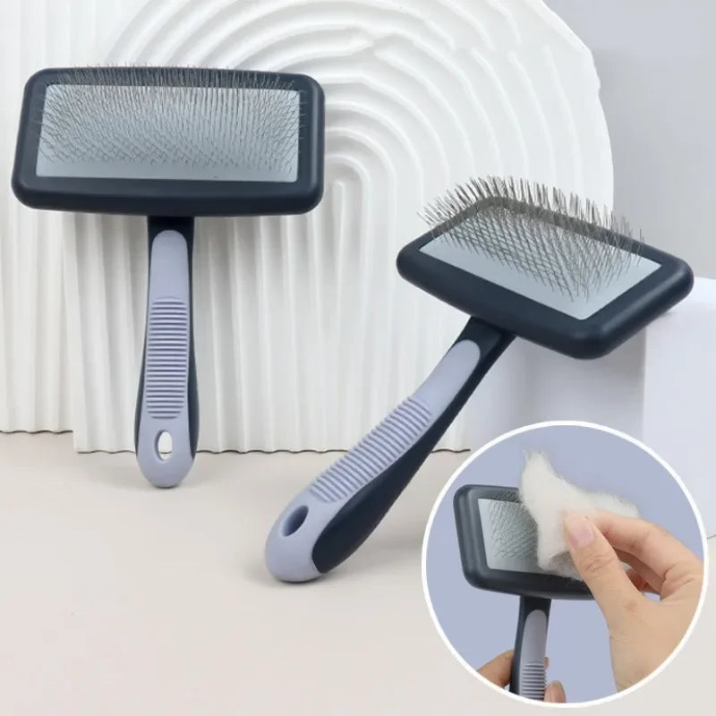 Dog Comb Dog Grooming Brush Massage Cat Brush Pet Hair Remover Stainless Steel Combs for Dogs Hair Knot Opening Pets Accessories